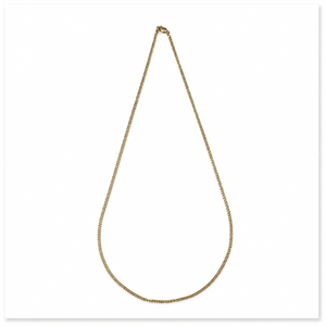 10K Yellow Gold Curb Chain Frost Fine Necklace