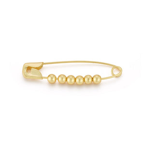 18K Gold-Plated Abacus Safety Pin