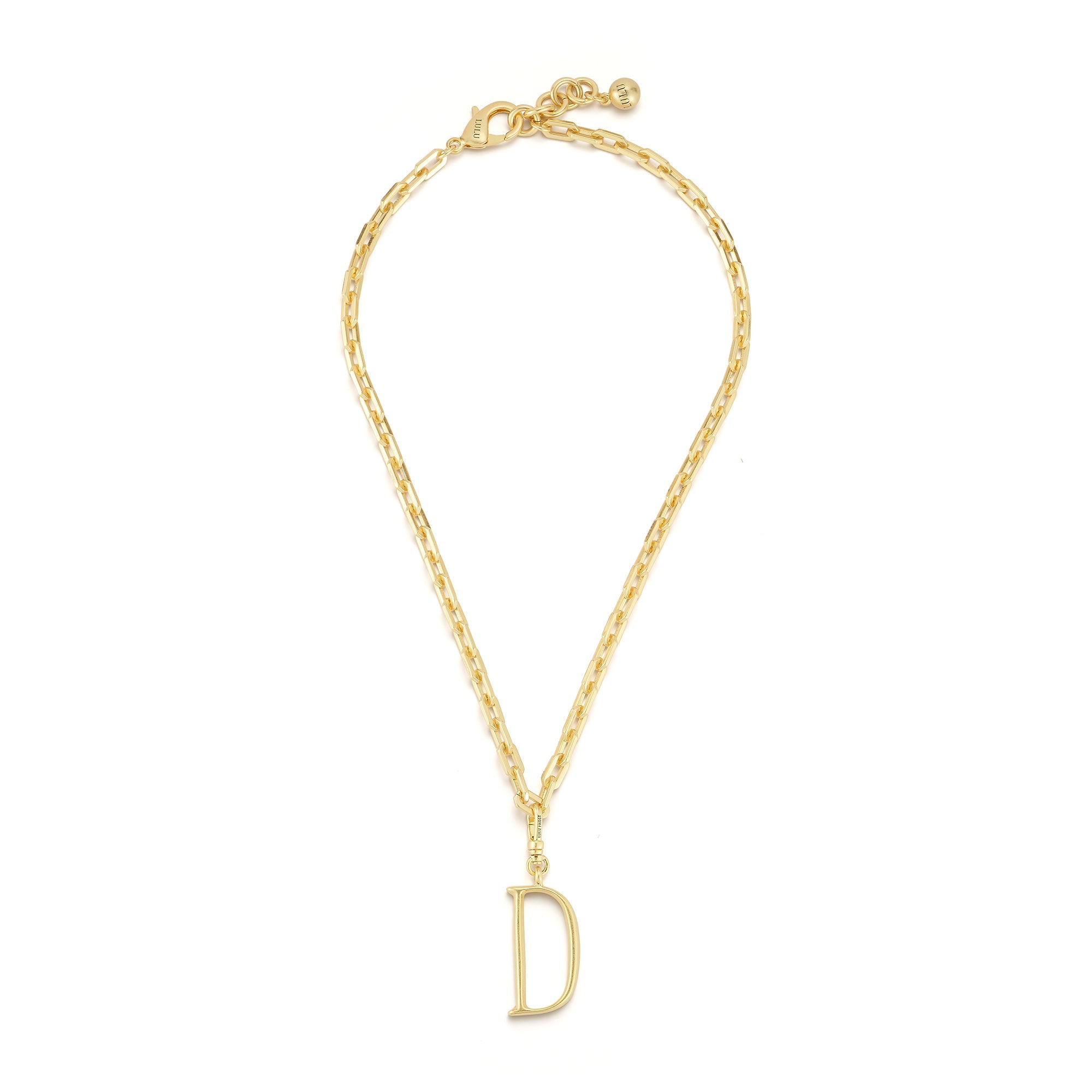 18K Gold-Plated Plaza Edge Chain Short Necklace - Lulu Frost