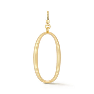18K Gold-Plated Plaza Large Letter O Charm