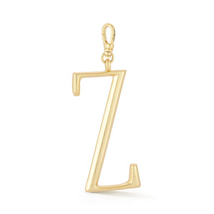 18K Gold-Plated Plaza Large Letter Z Charm