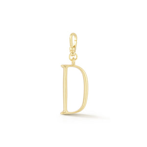 18K Gold-Plated Plaza Small Letter D Charm