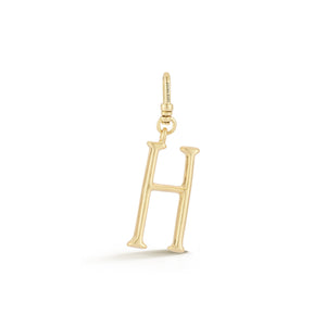 18K Gold-Plated Plaza Small Letter H Charm