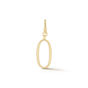 18K Gold-Plated Plaza Small Letter O Charm