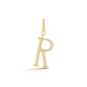 18K Gold-Plated Plaza Small Letter R Charm