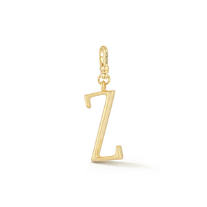 18K Gold-Plated Plaza Small Letter Z Charm
