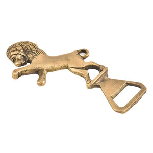 1 Piece Lion Brass Vintage Cap Openers (Gold)