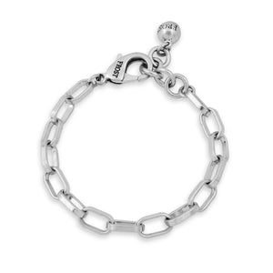 Plaza Oval Link Bracelet Base - Silver
