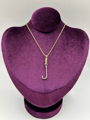 Frost Fine 10k & Diamond Pavé Initial J Charm