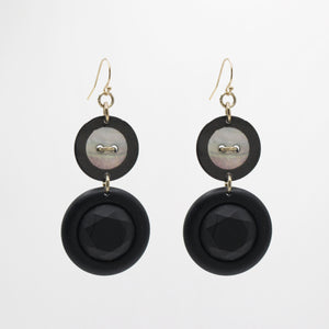 Archival Lulu 80s Inspired Billie Mother of Pearl Double Drop Earring