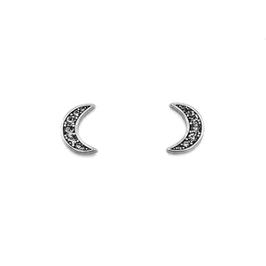 Crescent Moon Studs