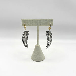 The Angel Feather Convertible Huggie Hoop