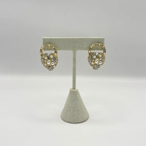 The Nina Pearl Heart Stud Earring