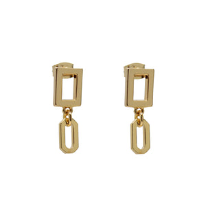 Plaza Edge Link Earring Base - Add Your Charms!