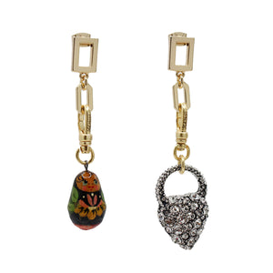Plaza Edge Link Earring Base - Add Your Charms!