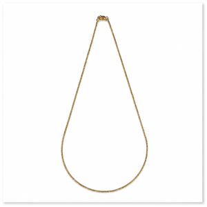 Box Chain Fine Frost Vermeil Necklace