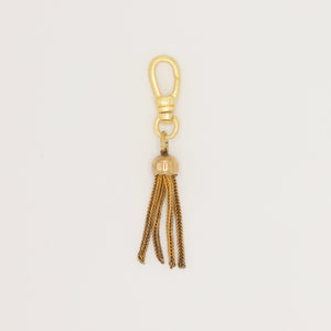 Vintage Goldplated Brass Mini Tassel Shimmy Charm