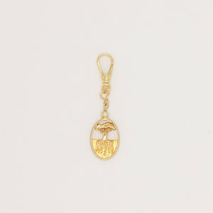 Deep Roots Frost Fine Rooted Tree Gold Vermeil Charm