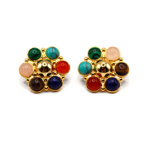 The Diana Gemstone Stud Earrings