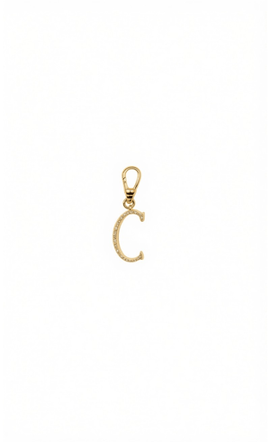 Frost Fine 10k & Diamond Pavé Initial C Charm