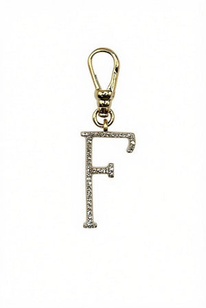 Frost Fine 10k & Diamond Pavé Initial F Charm