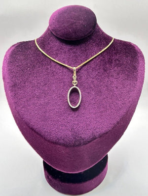 Frost Fine 10k & Diamond Pavé Initial O Charm
