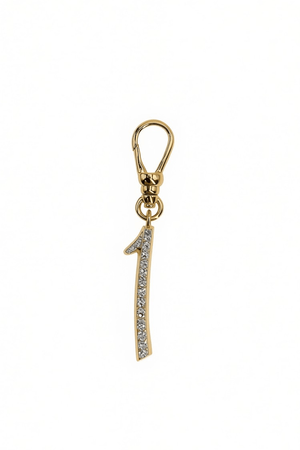 Frost Fine 10k & Diamond Pavé Number 1 Charm