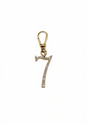 Frost Fine 10k & Diamond Pavé Number 7 Charm