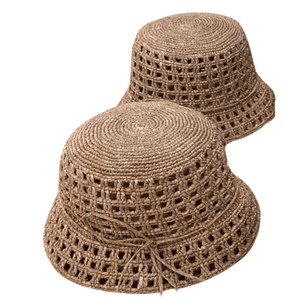 Zanatany Kit Kat Raffia Hat - Beige