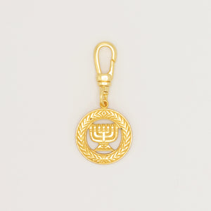 Solid 10 Karat Gold Menorah Vintage 1950's Charm