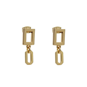 Plaza Edge Link Earring Base - Add Your Charms!