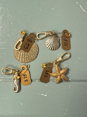 shell and starfish charms
