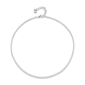 Silver-Plated Plaza Mini Tuff Link Short Necklace - Shine