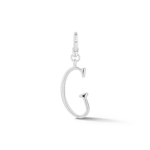 Silver-Plated Plaza Small Letter G Charm