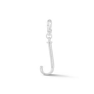 Silver-Plated Plaza Small Letter J Charm