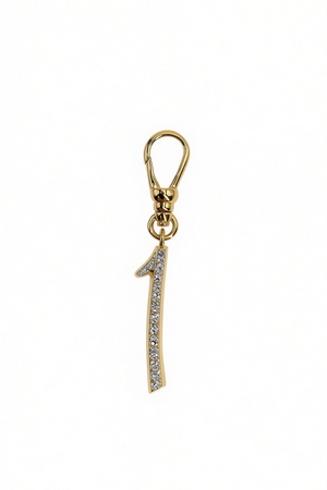 Frost Fine 10k & Diamond Pavé Number 1 Charm