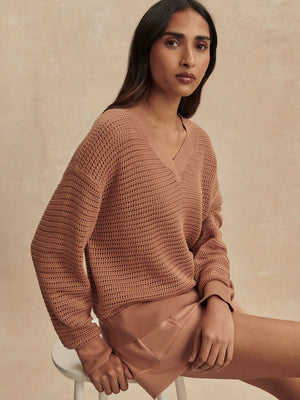 Varley Gaia V Neck Sweater
