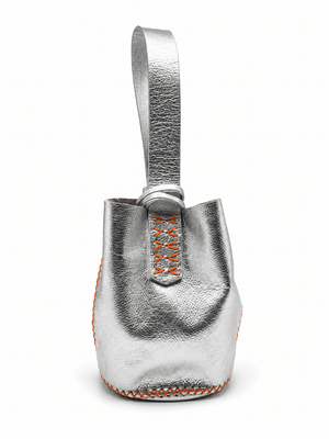 Volta Atelier Silver wristlet bag
