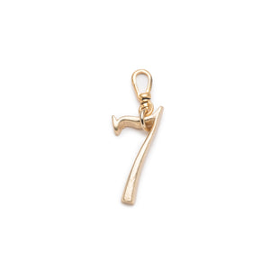 Plaza Number Charm #7 Small