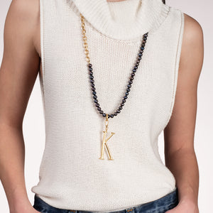 Plaza Long Peacock Pearl Chain Necklace Base