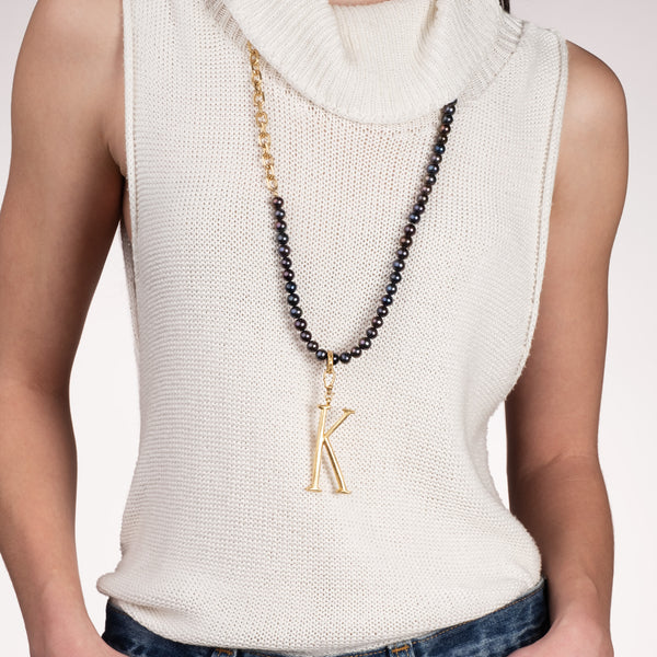 Plaza Long Peacock Pearl Chain Necklace Base– Lulu Frost