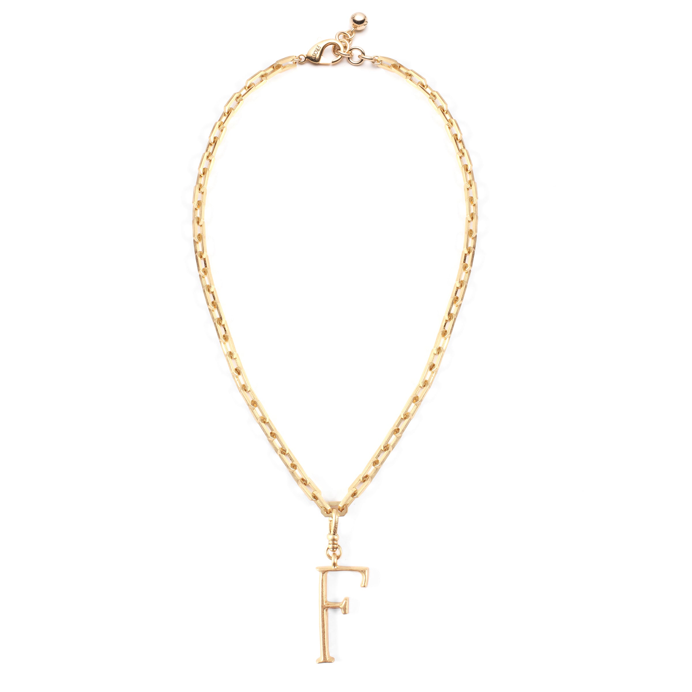 Plaza Edge Link Necklace Base - Gold