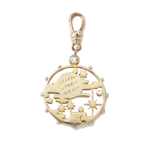 Frost Fine Diamond Lift the Veil Medallion Charm