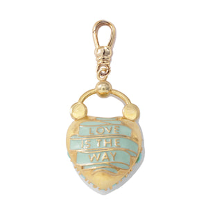 Frost Fine Turquoise Love Lock Charm
