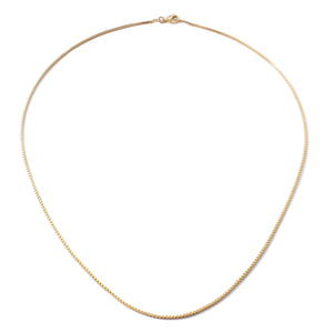 Frost Fine Box Chain 18" - Yellow Gold