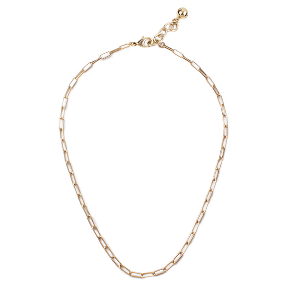 Plaza Rectangle Link Short Necklace Base - Gold– Lulu Frost