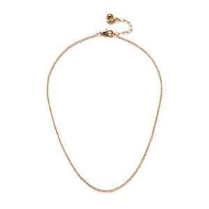 Plaza Mini Cable Link Necklace Base - Gold
