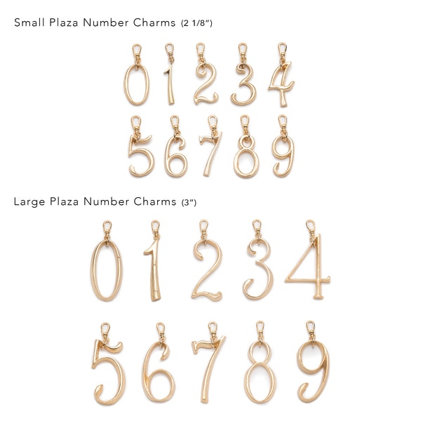 Plaza Number Charm #3 Small– Lulu Frost