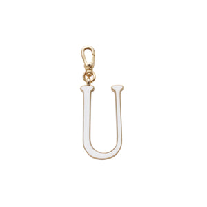 Plaza Letter U Enamel Charm - Small