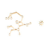 Zodiacs 14k & Diamond Sagittarius + Fire Stud Set